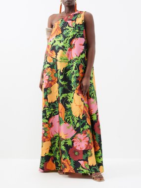 La DoubleJ Roy floral-print silk dress