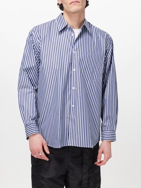 Comme des Garçons Shirt Comme Des Garçons Shirt Forever striped cotton-poplin shirt