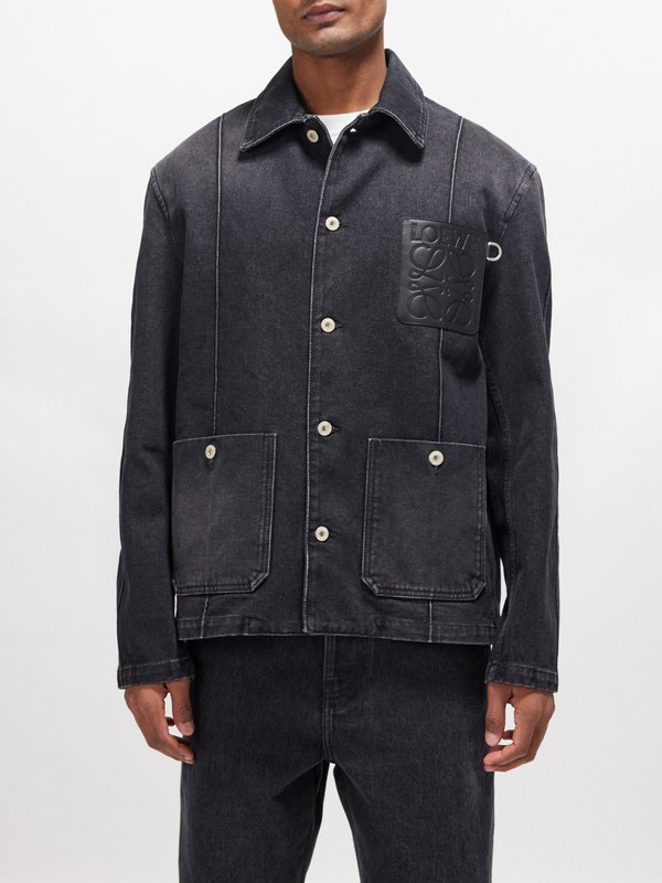 LOEWE Anagram-pocket cotton-denim jacket
