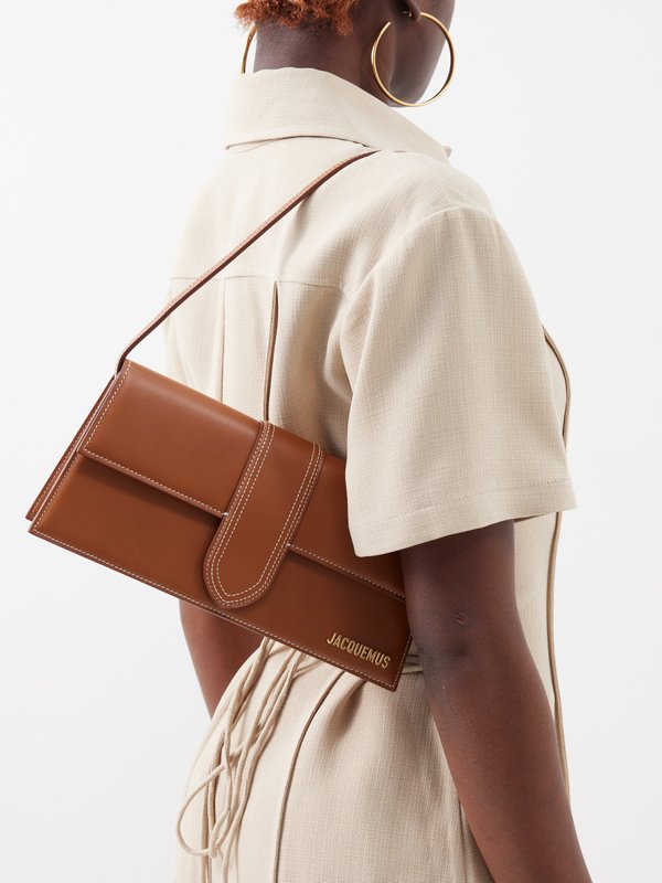 Jacquemus Bambino long leather shoulder bag