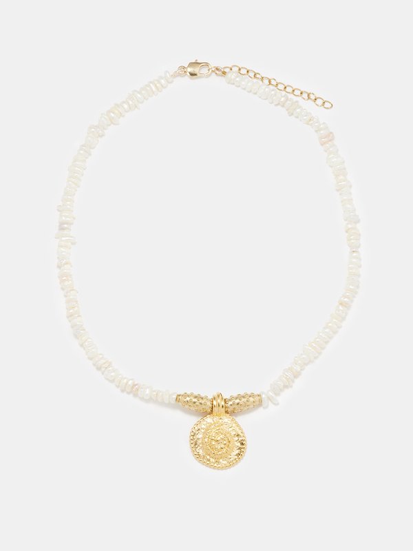 By Alona Adella freshwater pearl 18k necklace