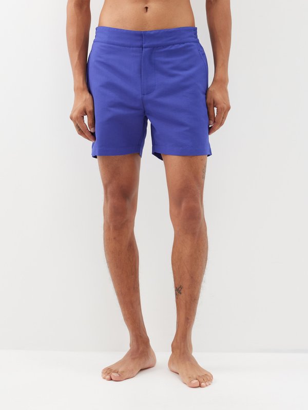 Frescobol Carioca Flat-front swim shorts