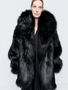 Raey Shawl-collar giant faux-fur monster coat
