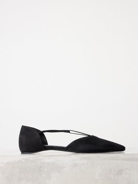Toteme T-strap suede flats