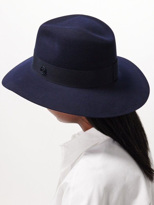 Maison Michel Henrietta wool-felt fedora hat