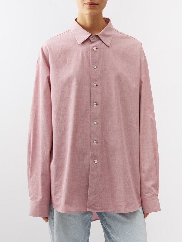 The Row Attica oversized cotton-poplin shirt