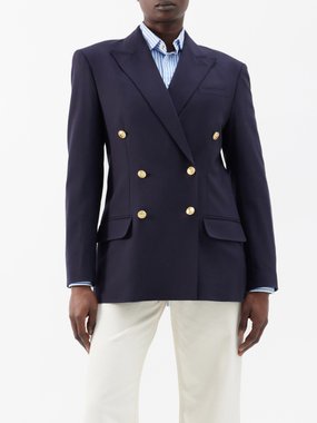 Polo Ralph Lauren Double-breasted cotton suit jacket