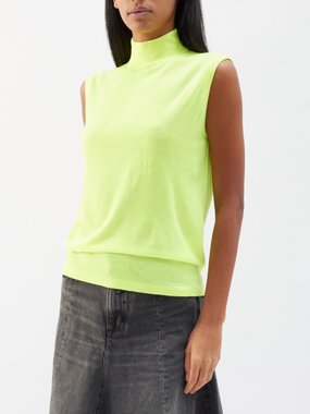 LISA YANG Lucy high-neck cashmere sweater vest