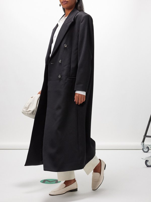 Róhe Double-breasted wool coat
