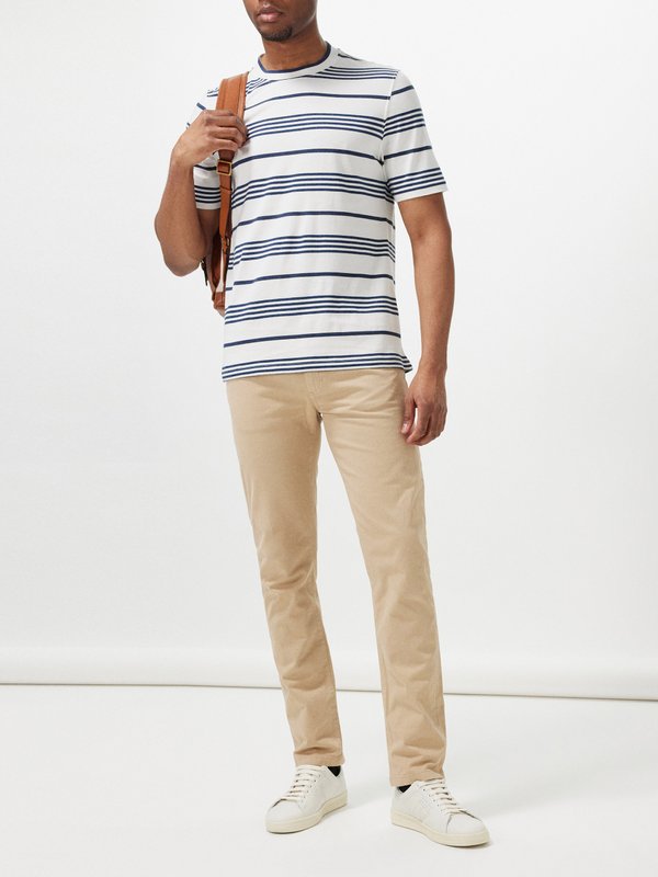 Brunello Cucinelli Striped cotton-jersey T-shirt