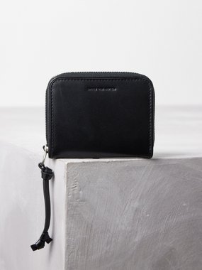 Dries Van Noten Logo-embossed leather wallet