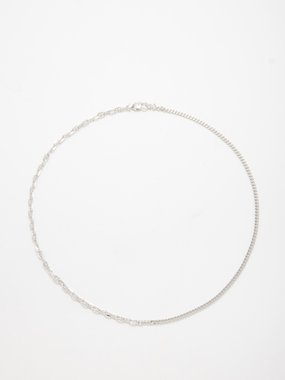 Tom Wood Rue link mixed-chain silver necklace