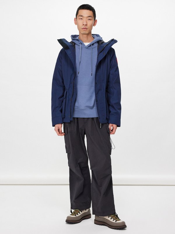 Canada Goose Huron logo-patch cotton-jersey hoodie