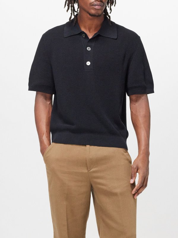 OUR LEGACY (Our Legacy) Traditional knitted cotton polo shirt