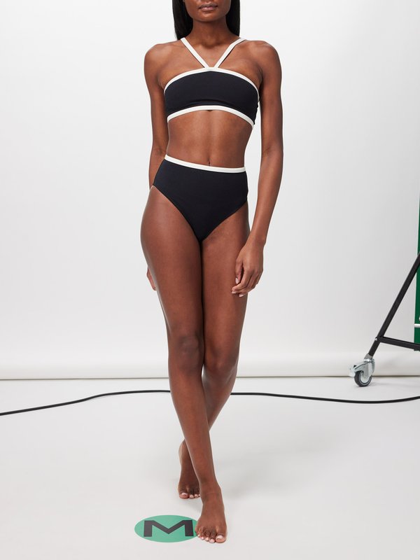 Lisa Marie Fernandez Halterneck high-rise bikini