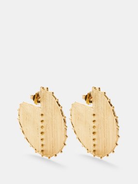 Paola Sighinolfi Vara 18kt gold-plated hoop earrings