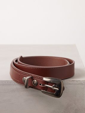 Lemaire Minimal Western leather belt
