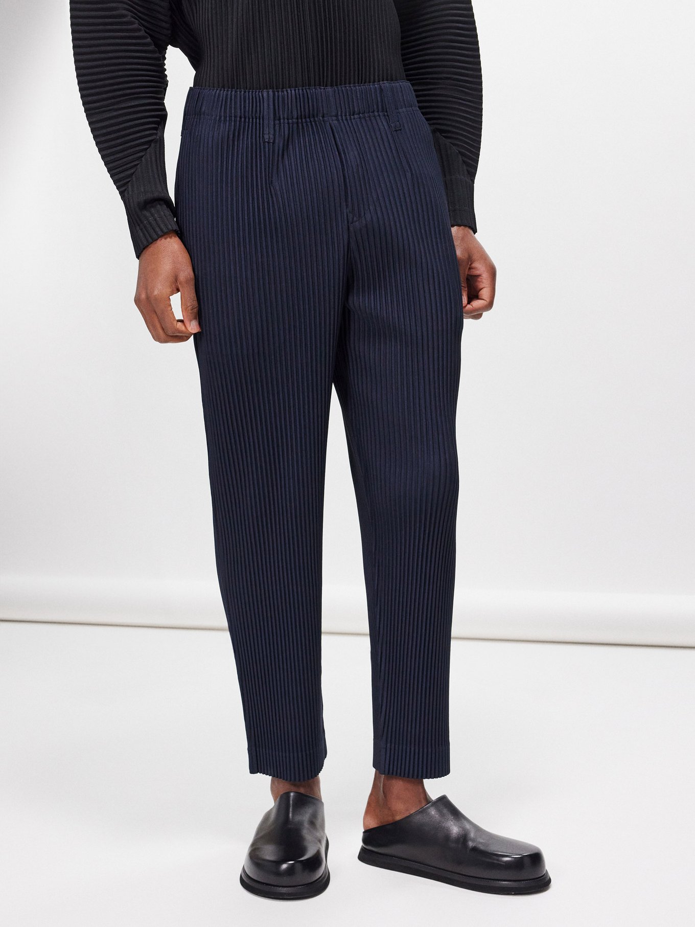 Technical-pleated suit trousers | Homme Plissé Issey Miyake
