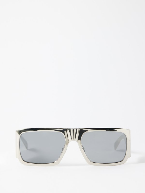 Saint Laurent Eyewear (Saint Laurent) D-frame metal sunglasses