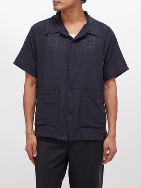 mfpen Senior patch-pocket cotton shirt
