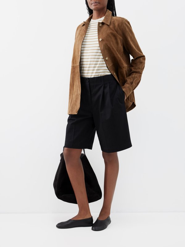 Toteme Pleated twill shorts