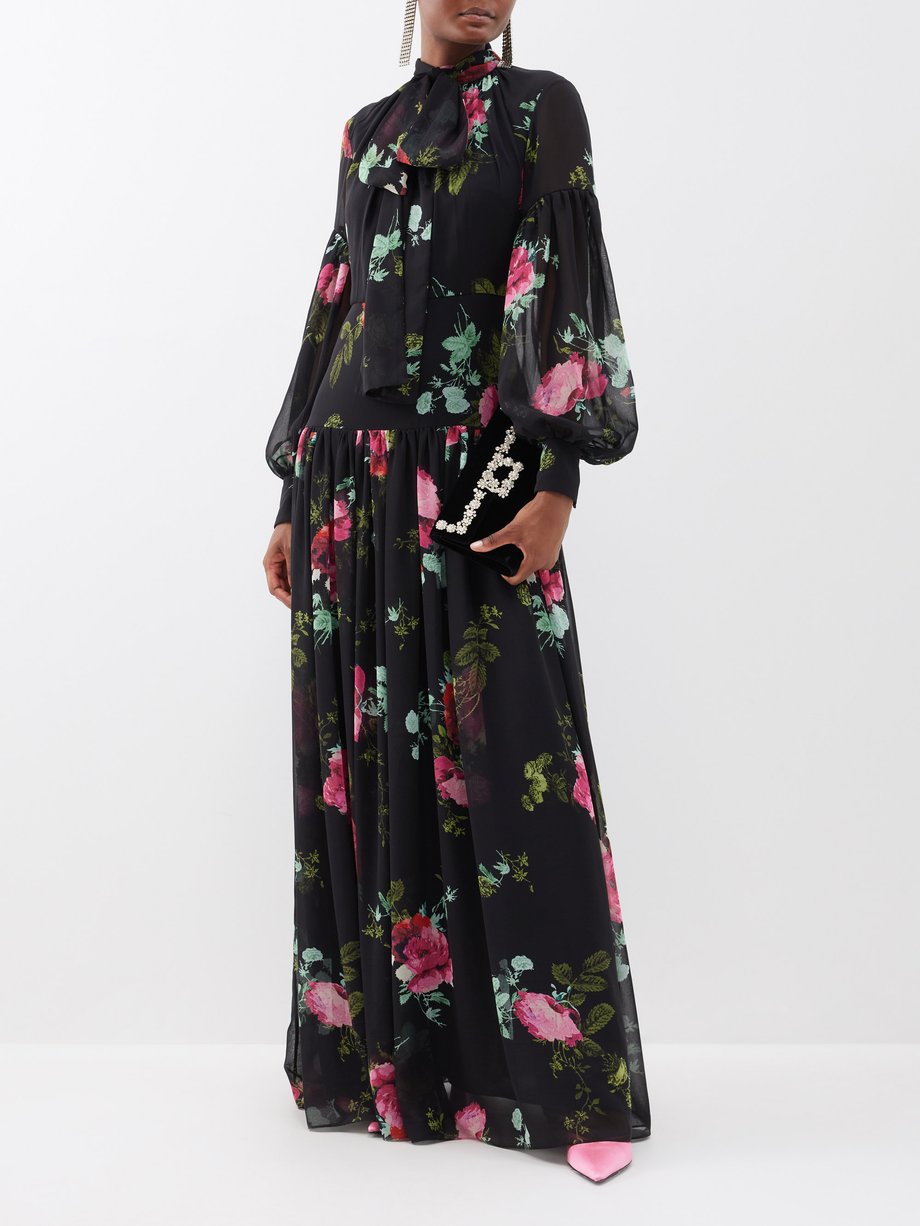Erdem Floral-print silk-chiffon maxi dress