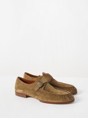 Tod's Suede monk-strap shoes