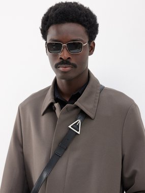 DIOR DiorBlackSuit S9U square metal sunglasses