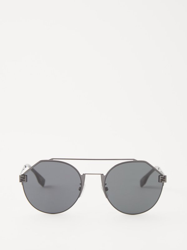 Fendi Eyewear (Fendi) Sky round metal sunglasses