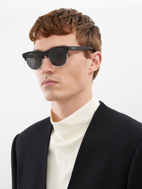 Fendi Eyewear (Fendi) Travel round acetate sunglasses
