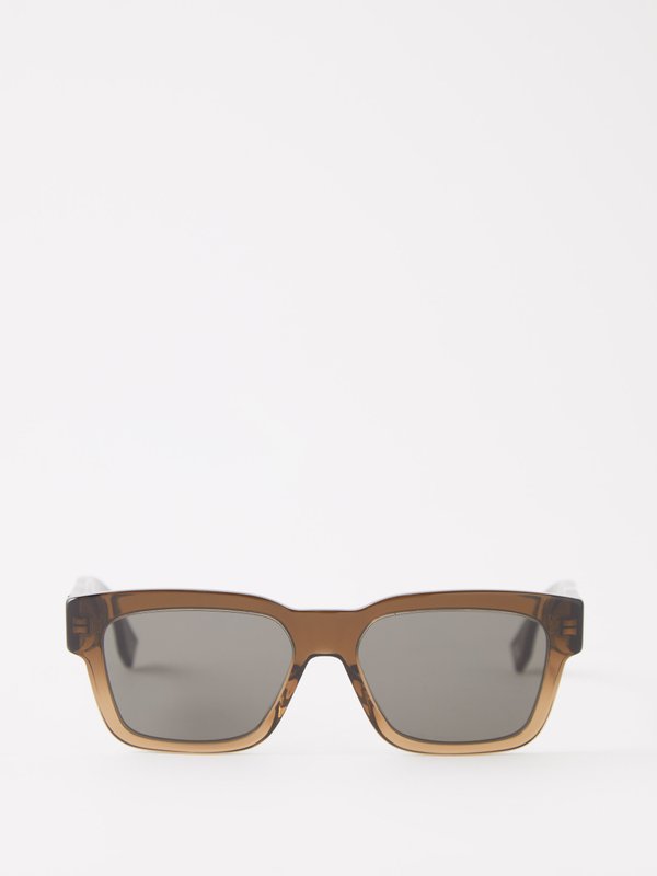 Fendi Eyewear (Fendi) O'lock square acetate sunglasses