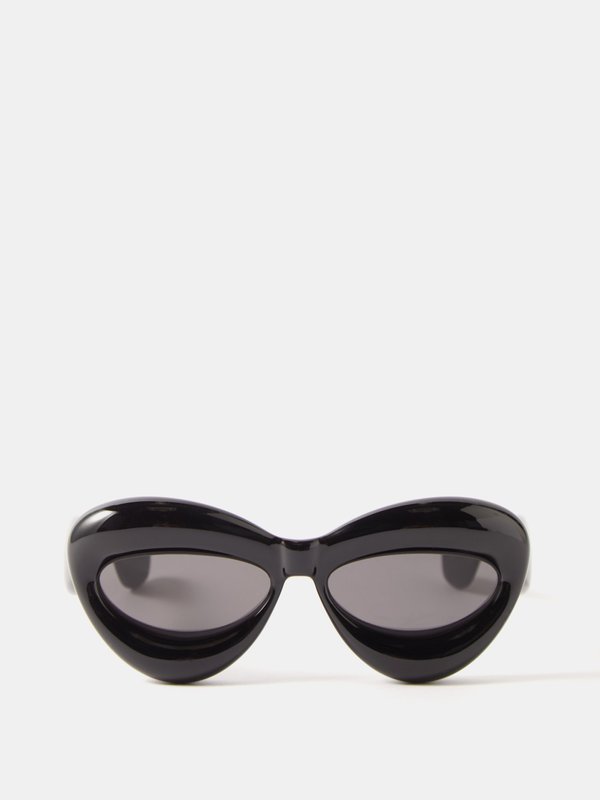 LOEWE Eyewear (LOEWE) Inflated cat-eye acetate sunglasses