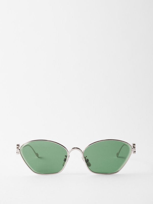 LOEWE Eyewear (LOEWE) Cat-eye metal sunglasses
