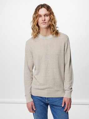 NN.07 Jaden herringbone-knit linen sweater