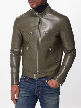 Tom Ford Leather racer jacket