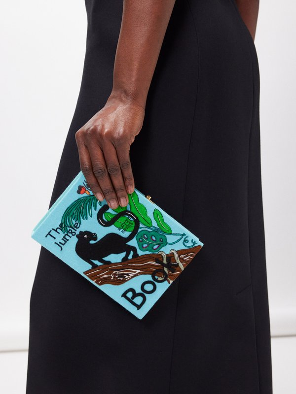 Olympia Le-Tan The Jungle Book embroidered book clutch bag