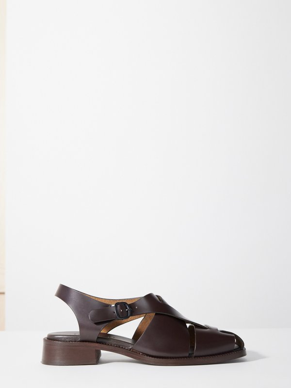 HEREU (Hereu) Raima cutout leather sandals