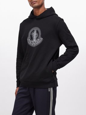 Moncler Logo-print cotton-jersey hoodie