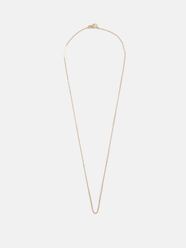 Lucy Delius The Diamond Muff diamond & 14kt gold necklace
