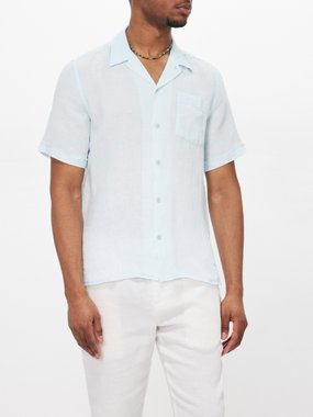 Vilebrequin Charli patch-pocket linen shirt