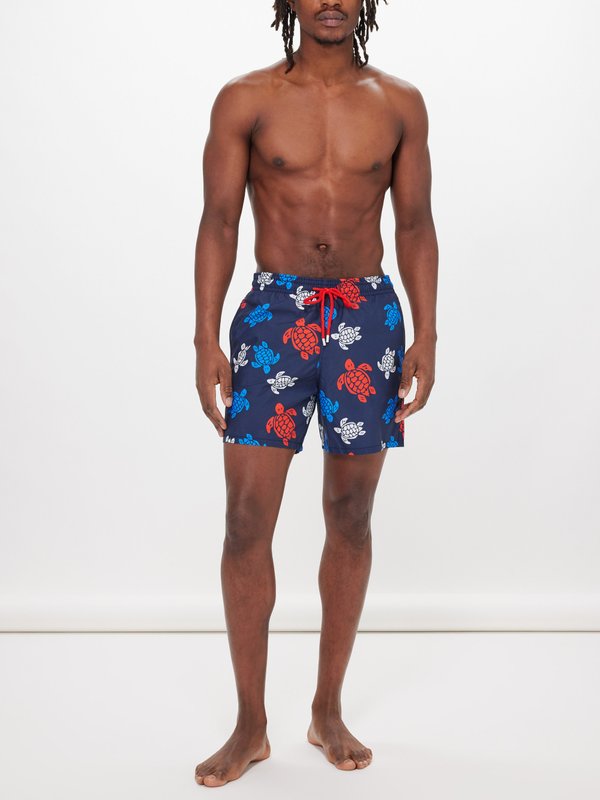 Vilebrequin Moorea turtle-print recycled-fibre swim shorts