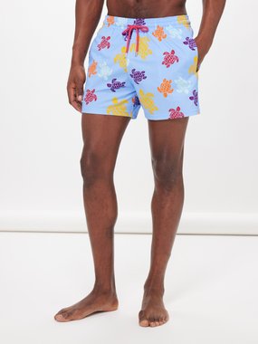 Vilebrequin Moorea turtle-print recycled-blend swim shorts