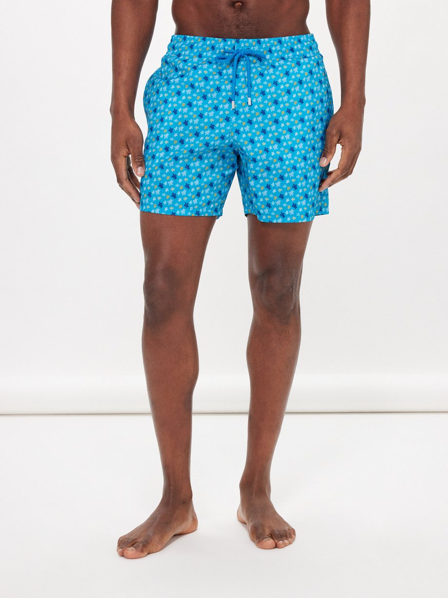 Vilebrequin Mahina turtle-print recycled-fibre swim shorts