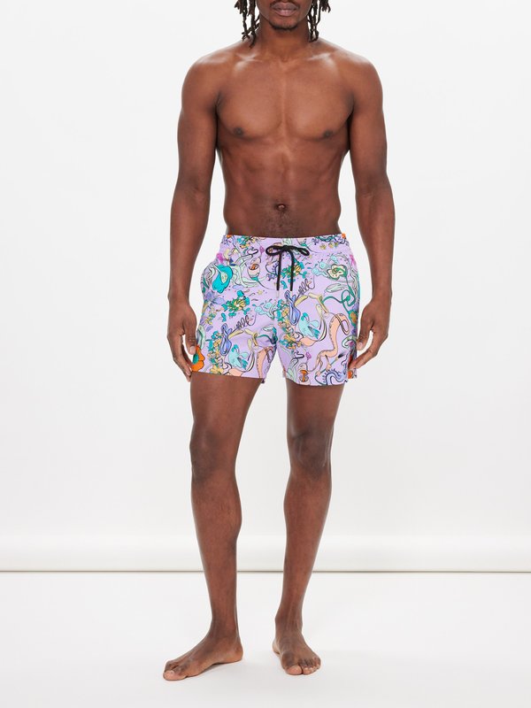Vilebrequin Opimogourou printed recycled-blend swim shorts