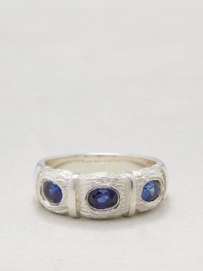 Bleue Burnham Window Box sapphire & sterling-silver ring