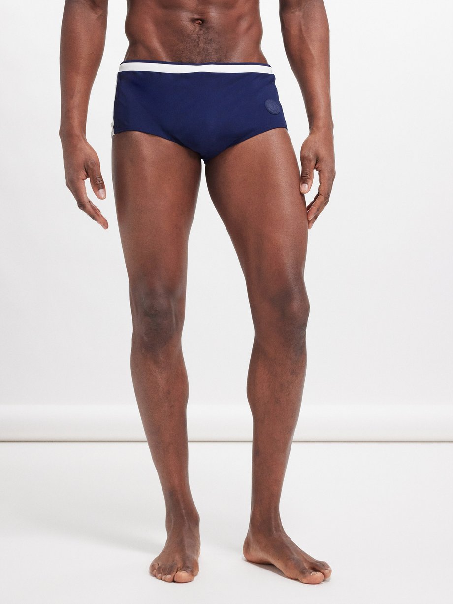 Frescobol Carioca Sunga rubber-patch swim shorts