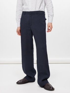 Barena Venezia Relaxed-leg linen-blend trousers