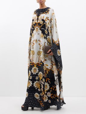 Mary Katrantzou Taylor floral-print silk-georgette maxi dress