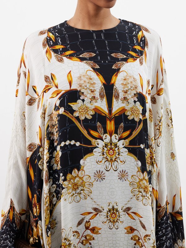 Mary Katrantzou Taylor floral-print silk-georgette maxi dress