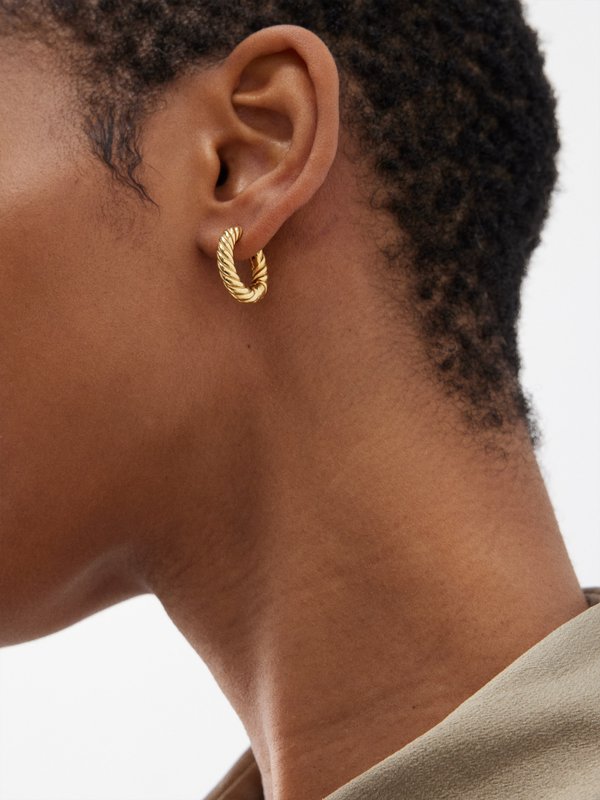 Daphine Iris 18kt gold-plated hoop earrings